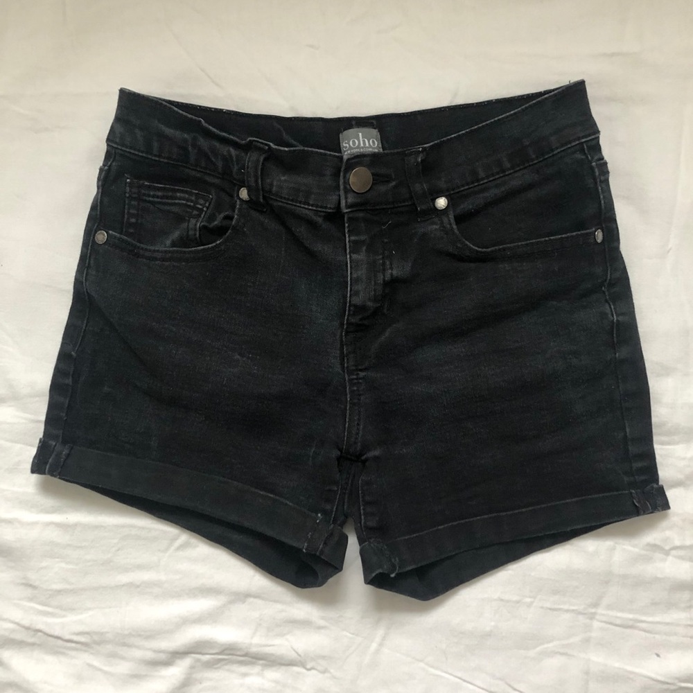 Soho Jeans Black Denim Shorts!